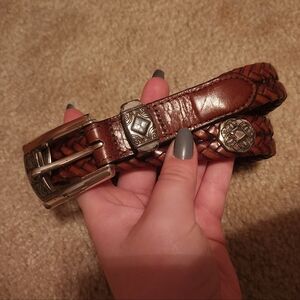 Vintage brown leather belt